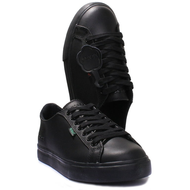 Kickers Tovni Lacer Men s Lace Up Leather Sporty Shoes In Black