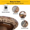 thumbnail image 3 of Elastic Fitted Round Tablecloth, Western Texas Star Vintage Waterproof Stretch Table Cover for 45"-54" Tables, Retro Farmhouse Gray Brown Wooden Washable Outdoor Tablecloths for Patio, Picnic, 3 of 9