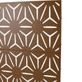 thumbnail image 6 of Tcbosik 76"H Metal Privacy Screen, Freestanding Outdoor Room Divider, Decorative Privacy Fence Panel for Patio, Garden, Balcony, Backyard, Landscape, Brown, 6 of 8