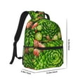 thumbnail image 2 of Yiaed Cactus And Succulents Print School Backpack College Backpack Daypacks for Students High School Spacious and Durable Daypack for Work and Travel-One Size, 2 of 6