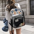 thumbnail image 6 of PVC Transparent Backpacks Clear Backpack for Travel and Outings Hand-drawn Shell Pattern, 6 of 7