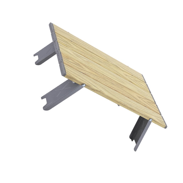 keepw Outdoor Table Wide Application For Camping And Picnics Aluminum Alloy Folding Table Foldable Table wood grain 1Set