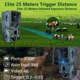 thumbnail image 4 of 4K 30MP Trail Camera IP66 Waterproof Huntings Camera with 120° Wide Angle No Glow Night Vision Support Photo Video Motion Activated for Wildlife Monitoring, 4 of 8