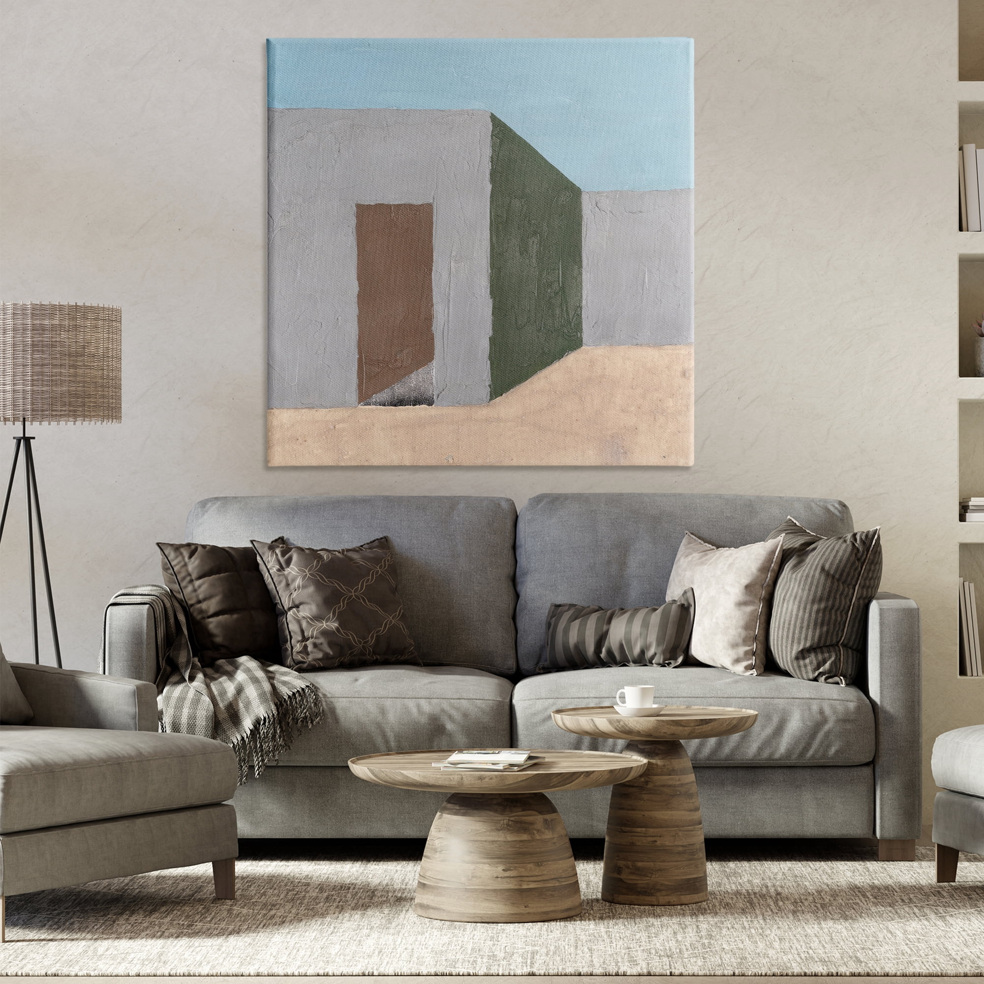 Stupell Industries Southwestern Adobe House Buildings & Architecture Painting Wrapped Canvas Art Print Wall Art, 36 x 36