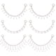 thumbnail image 1 of 6 piezas de colgantes para zapatos con diamantes de imitación en 3 estilos diferentes: colgantes de latón con perlas y borlas, colgantes decorativos para zapatos con anillas articuladas., 1 of 7