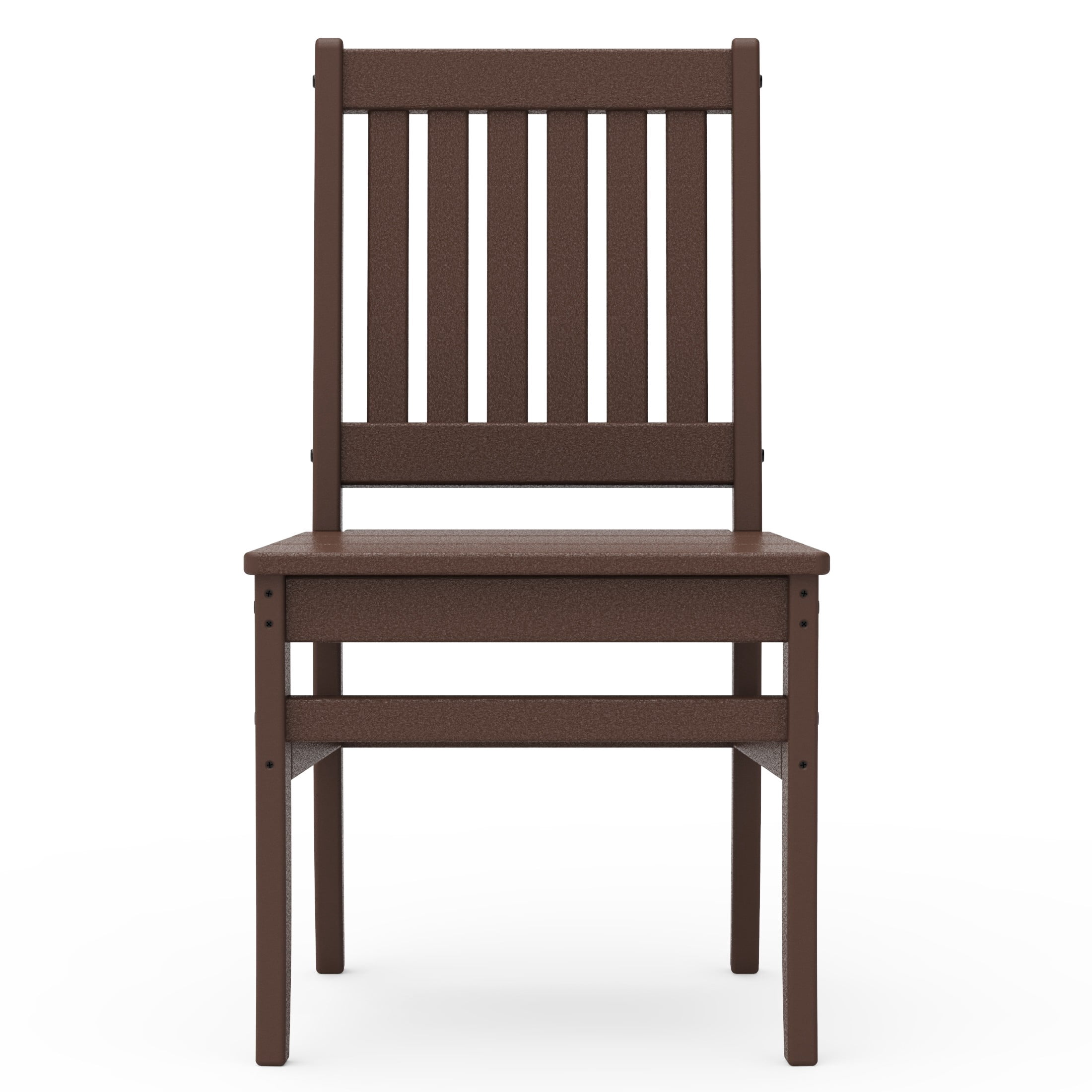 Better Homes & Gardens by POLYWOOD Southlake Outdoor Dining Side Chair (2 Chairs), All-Weather HDPE, Patio Seat, Mahogany