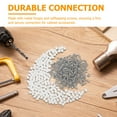 thumbnail image 3 of Phenofice 200 Sets Self Threading Screws White Nylon Cabinet Fittings For Enhance Safety In Projects, 3 of 7