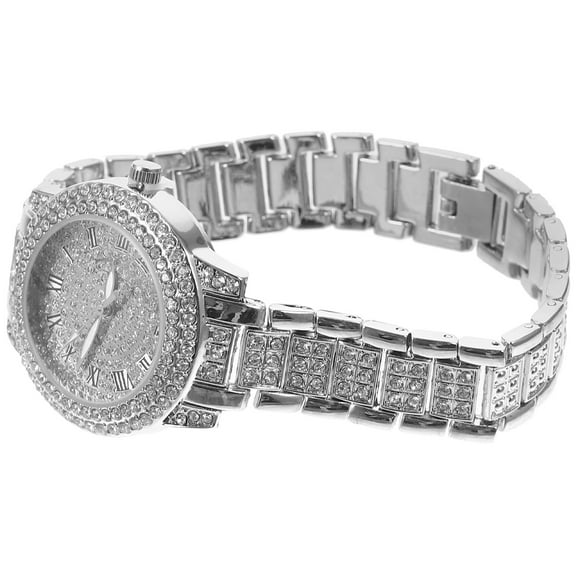 PAMINGONO Casual Man Watch 1Pcs Silver Metal Round with Quartz Movement for Daily Wear