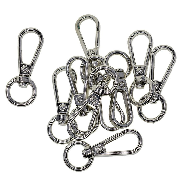10 Pack Heavy Duty Bag Clasps Lobster Swivel Clips Snap Hook for Purses  Bags Keys Crafts charms Pendants 