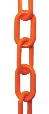 Orange Plastic Chain 1.5 Inch 50 Feet 6mm 