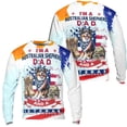 thumbnail image 3 of I'm a Australian Shepherd Dad and a Veteran, Nothing Scares me Happy Father's Day All Over Print 3D Sweatshirt Unisex Merch Aussie Dog Lover Gifts - 00006, 3 of 6