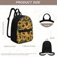 thumbnail image 6 of Eheartsgir Sunflower Lightweight Daypack Backpack Water-Resistant Small Backpack for Work Gym, Polyester Zipper Closure Mini Backpack, 6 of 7