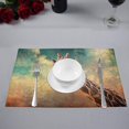 thumbnail image 2 of MKHERT Vintage Giraffes Art Placemats Table Mats for Dining Room Kitchen Table Decoration 12x18 inch,Set of 4, 2 of 4