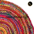 thumbnail image 6 of Jaipur Art And Craft Pure Cotton Chindi Oval Area Rug Braided Reversible Boho Décor Carpet Rug Size - (8x10 Sq Feet), (96x120 Inches), (240x300 CM), 6 of 9