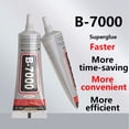 thumbnail image 6 of 110ml B7000 Rhinestones Glue for Crafts, Clear B-7000 Super Jewelry Glue Transparent Industrial Adhesive for Fabric Phone Repair Jewelery Making Crystal Gem Tac Art Stone Wood Glass, 6 of 8