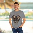 thumbnail image 4 of TOGETHER FOREVER Romantic Skulls Unisex Garment-Dyed T-shirt, 4 of 10
