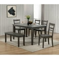 thumbnail image 2 of Sunset Trading Shades of Gray 17.5" Wood Slat Back Dining Chair in Gray, 2 of 2