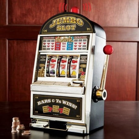 Jumbo Slot Machine Bank with Winning Jackpot Sounds