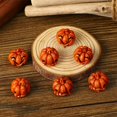 thumbnail image 6 of HomeKingdee Mini Resin Pumpkins for Fall Halloween Thanksgiving Decor, Artificial Rustic Pumpkin Figurines, Small Fake Pumpkins for Home Table Centerpiece, 6 of 8