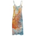 thumbnail image 5 of Water Splash Ripple Sleeveless Dress Woman Fashion Long Dresses Women's Summer Suit Dress Summer 2025 Women, 5 of 7