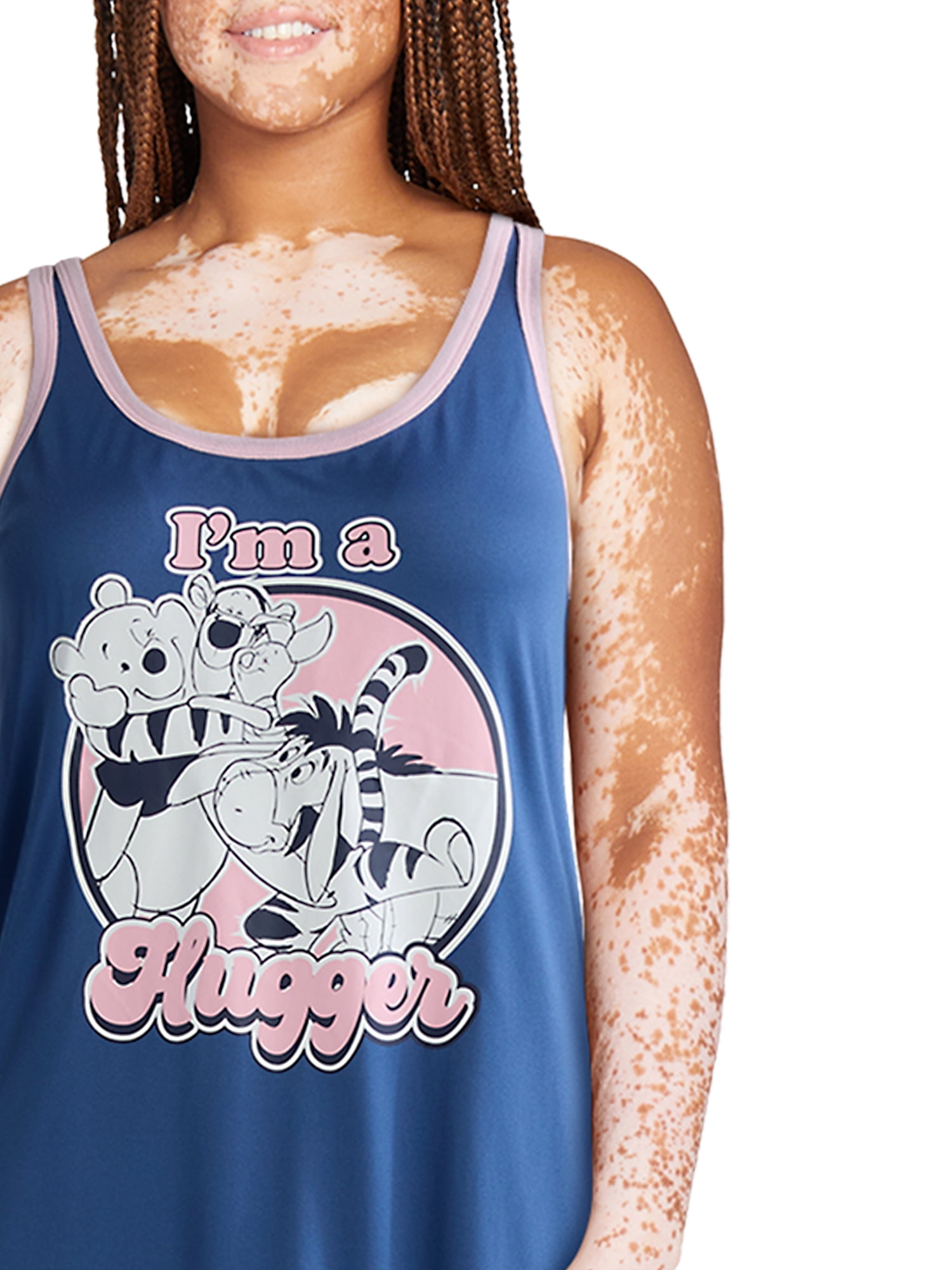 Disney’s Winnie the Pooh Women’s and Women’s Plus Sleep Tank Dress, Sizes XS-3X