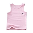 thumbnail image 5 of YDFCWXW Kids Boys Workout Tank Top Sports Baselayer Sleeveless Gym Training Tee Tops Activewear (Pink, 5-6 Years), 5 of 9