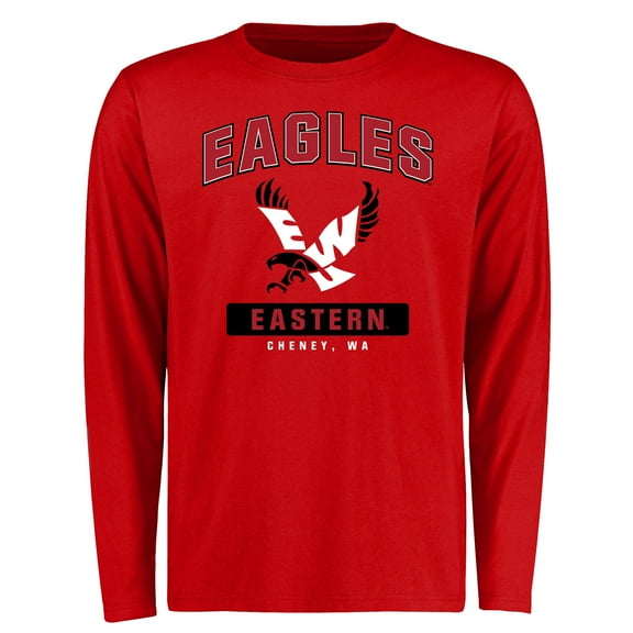 Men's Red Eastern Washington Eagles Campus Icon Long Sleeve T-Shirt