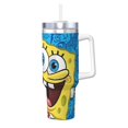 thumbnail image 1 of Goofa SpongeBob SquarePants Imprimé 40oz Ice Bully avec Poignée et Paille Tasse Isolée sous Vide en Acier Inoxydable et Couvercle à Paille 2 en 1, 1 of 8