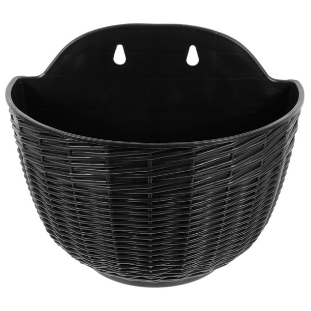 BRIGHTFUFU Maceta colgante semicircular, soporte para plantas de pared, maceta para balcón, soporte para macetas de pared, macetas colgantes para colgar en el revestimiento