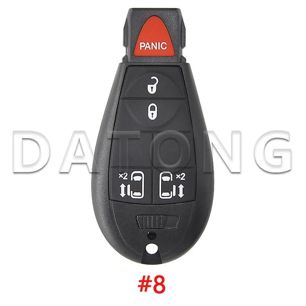 Datong World Car Remote Key Shell Case For Jeep Cherokee Dodge 300c Chrysler Town Country Replacement Smart Card Housing Cover