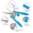 thumbnail image 3 of FLORA GUARD 6.5 inch Garden Shears , Hand Pruning Shears with Straight Tip Stainless Steel Blades(Blue), 3 of 7