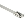thumbnail image 3 of 0.18" x 19.7" Stainless Steel Exhaust Wrap Multi-Purpose Locking Cable Metal Zip Ties 10 pcs, 3 of 5