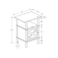 thumbnail image 2 of Monarch Specialties Accent Table, Side Table, End, Living Room, Small, Storage, Dark Bronze Laminate, Transitional, 2 of 3