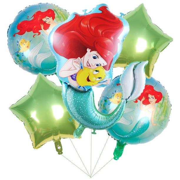 Kit de globos de Mylar con cola de sirenas con temática marina, 18 pulgadas
