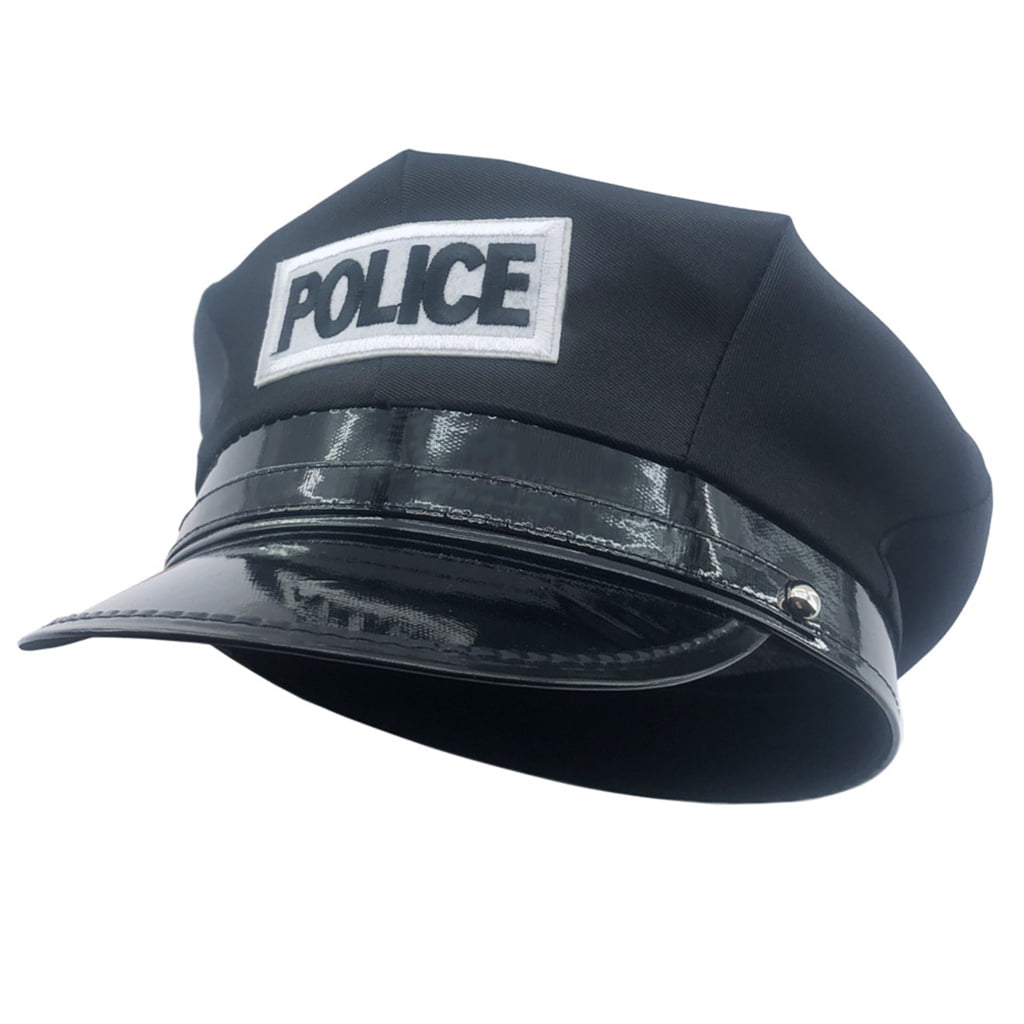 Octagonal Police Hat Adults Cosplay Costume Cosplay Police Cop Hats ...