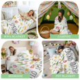 thumbnail image 6 of Throw Blanket Fleece Throw Blanket 50x80in, Hello Spring Words Tulip Soft Lightweight Bed Blankets Easter Floral Art Fuzzy Couch Blankets for All Season, 6 of 9