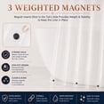 thumbnail image 3 of Dainty Home Heavyweight 10 Guage PEVA Shower Curtain Liner with 3 Magnets, Waterproof Frosted Clear Bathroom Curtain, 70" x 72", 3 of 7