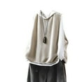 thumbnail image 1 of RXMEKW White Coat Women, Solid-Color Knitted Loose Versatile Coat, 1 of 5