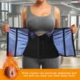 thumbnail image 3 of Vaslanda Waist Trainer for Women Lower Belly Waist Trimmer Corset Tummy Wrap Workout Sweat Belt Band Sports Sauna Suit, 3 of 6