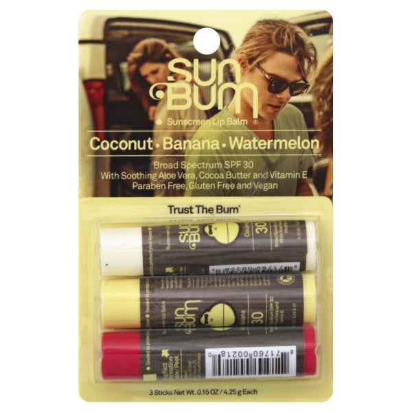 Sun Bum Lip Balm - SPF 30 - 3ct/0.45 fl oz