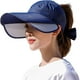 thumbnail image 1 of Sombrero de visera de ala ancha para mujer, gorra de visera de golf, sombrero de protección solar para playa, jardín, tenis, correr, sombrero parasol, 1 of 7
