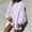 Pink, variant on AXXD Womens Shirts Trendy Basic Summer 2024 Casual Solid Color Long Sleeved Round Neck Medium Length Hoodie