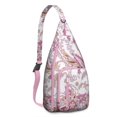 thumbnail image 1 of Abstract Boho Paisley Sling - Geometric Ethnic Print Crossbody Backpack (Chic), 1 of 4