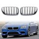 thumbnail image 3 of Parrilla frontal cromada para coche + rejilla doble negra brillante para F10/ F11 M5 535I 550I 528I de 4 puertas, 3 of 5