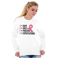 thumbnail image 4 of Breast Cancer Have Hope Pink Ribbon Women Crewneck Sweatshirt Brisco Brands S, 4 of 6