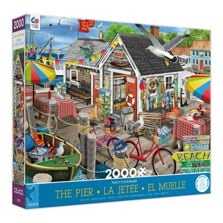 Ceaco - Tracy Flickinger - The Pier - 2000 Piece Interlocking Jigsaw Puzzle