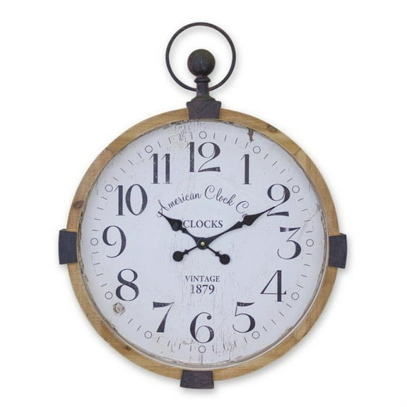 Wall Clock 30.5"D x 34"H MDF/Wood