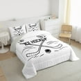 thumbnail image 3 of Manfei Boys Ball Game Bedding Comforter Set,Ice Hockey Lovers Twin Comforter Sets,White Black Bedding Set For Boys Kids,Microfiber Bedroom Decor Reversible,2 Pieces, 3 of 8