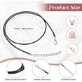 thumbnail image 6 of 50PCS Necklace Cord，Waxed Necklace Cord Bulk 1.5 mm with Clasp Necklace String for Bracelets，Black Necklace Rope for Handmade DIY Jewelry Making and Beading Supplies, 6 of 8