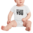 thumbnail image 2 of Keep Talking I'M Diagnosing You Funny Baby Bodysuit Boy Girl Unisex, 2 of 5